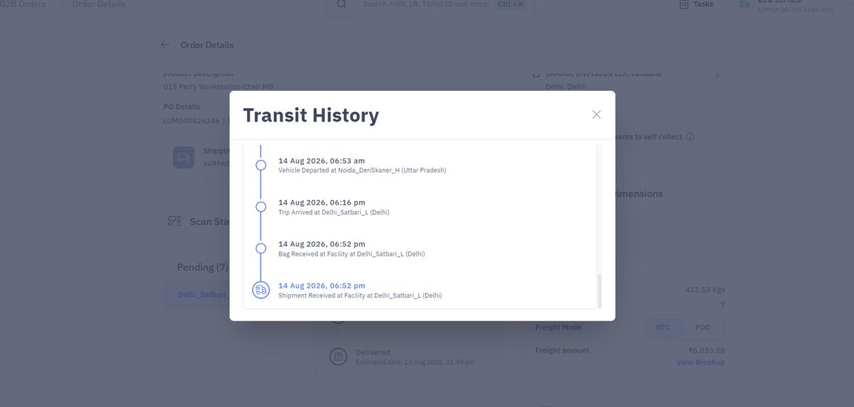 THECHAIRHOUSE's tweet photo. @Delhivery @help_delhivery Your team has not responded to our complaint despite repeated follow-ups. Our customer is waiting for the package, and the delay is seriously affecting our commitment.
Ticket ID: J1786443106414247 LR#: 312985550 Master AWB: 37326610003920
Please resolve this urgently and deliver the package today.