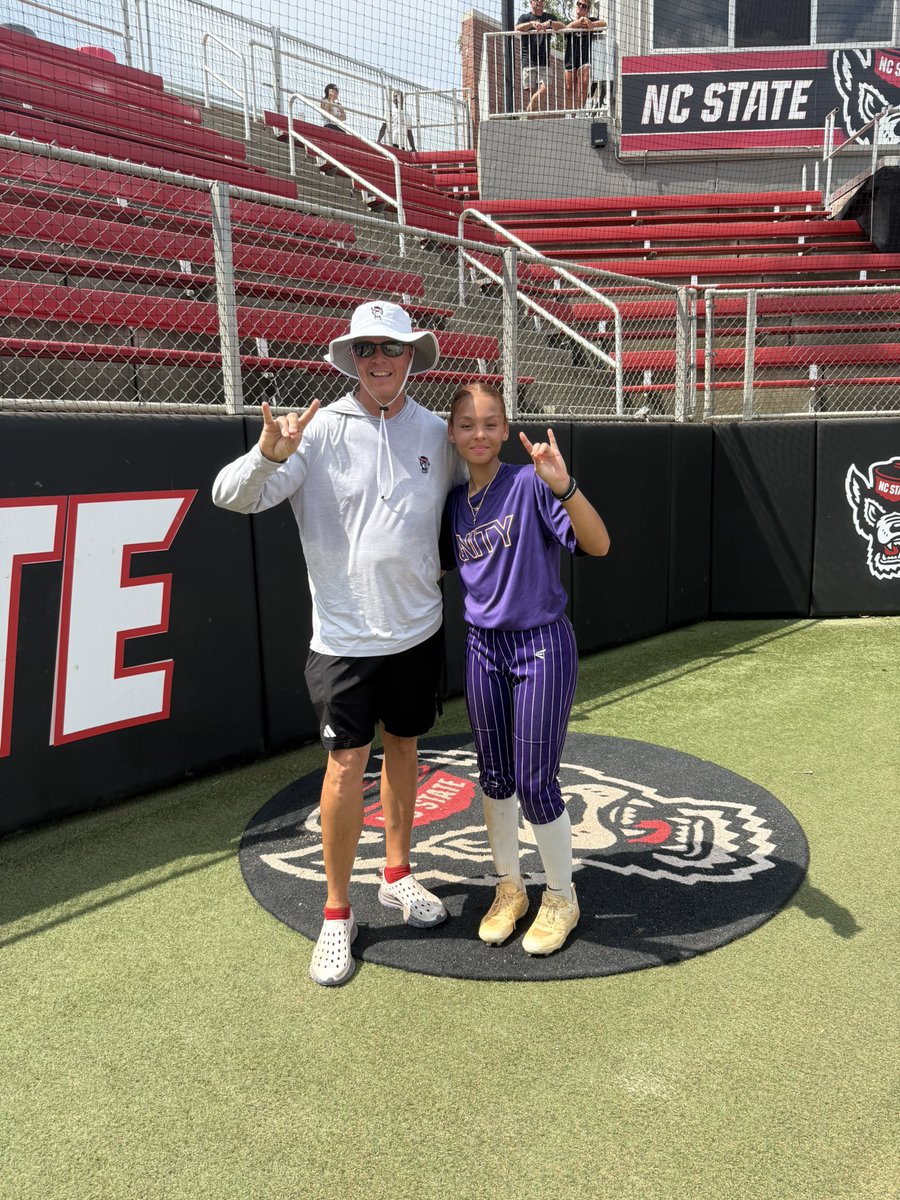 MyaBlunt2028's tweet photo. Had a great time at the @PackSoftball Softball Camp! Thankful for the opportunity to learn, compete, and continue improving my game. Thank you to the NC State coaching staff for a great camp! 
@boschml @CoachCassady https://t.co/eOYFyrwfZm