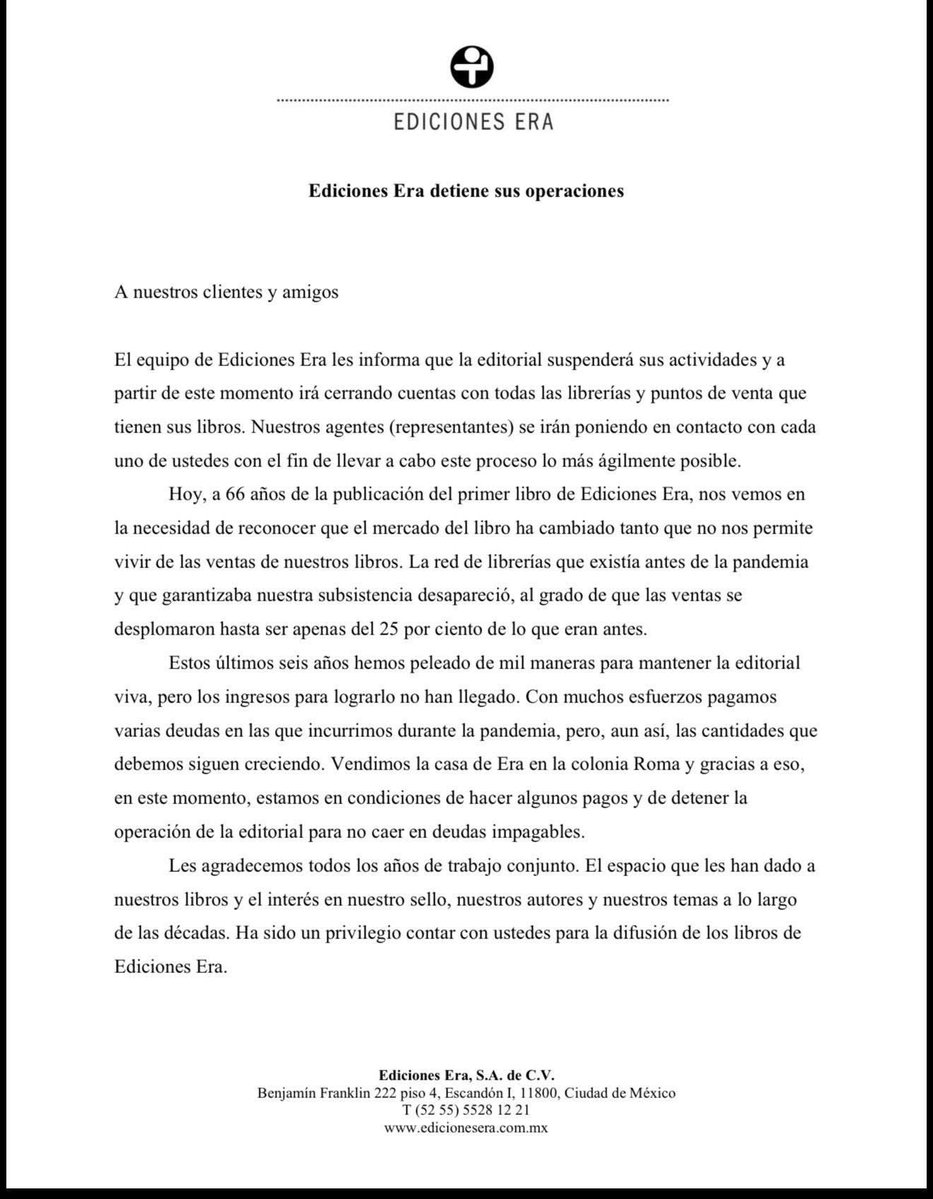 fvidargas's tweet photo. Triste, lamentable noticia. https://t.co/qpiFyaNAM4