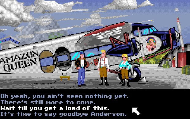 POStudios's tweet photo. Flight of the Amazon Queen, 1995. Interactive Binary Illusions. https://t.co/TcrX42yyGW