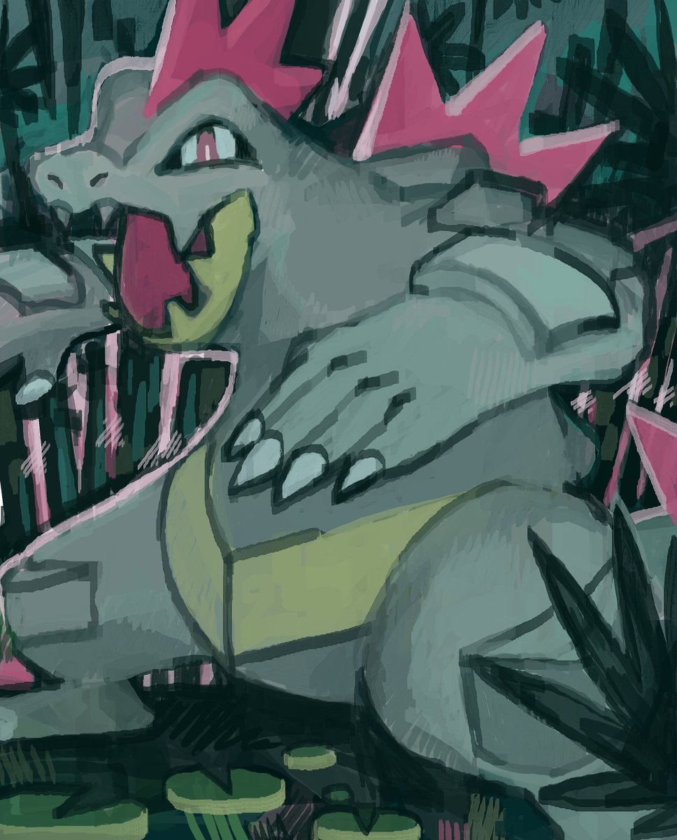 doubledunked's tweet photo. feraligatr from stream :) https://t.co/j886mcV8mn