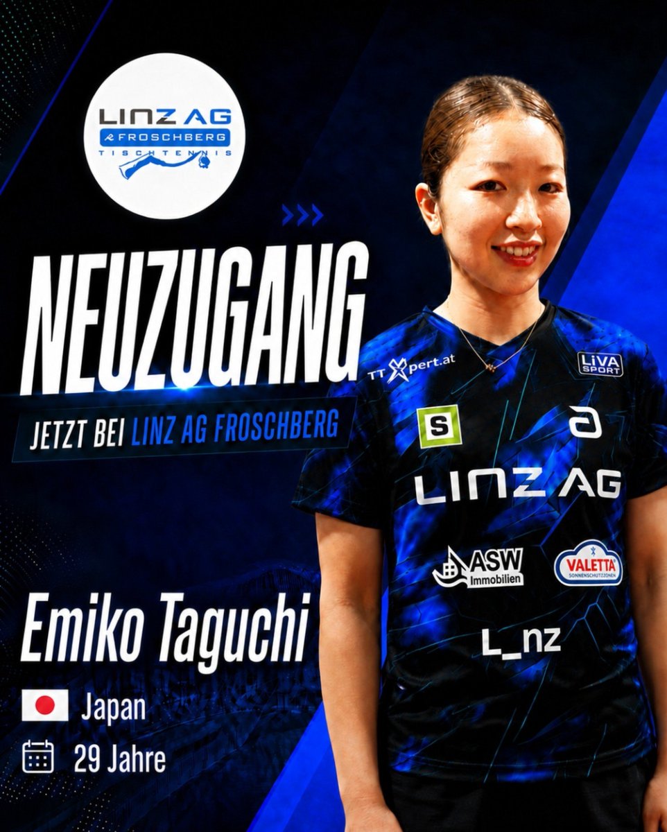 corretja1031's tweet photo. 田口瑛美子選手が、
オーストリアリーグ
Linz AG Froschberg に加入🙌✨
九州アスティーダ時代に、一緒にプレーしていた、リ・スンウン選手🇰🇷も同じチームのようです。
田口瑛美子選手、頑張れ！︎︎👊🏻❤️‍
https://t.co/dHAwPrF9JR https://t.co/34J8u93U12