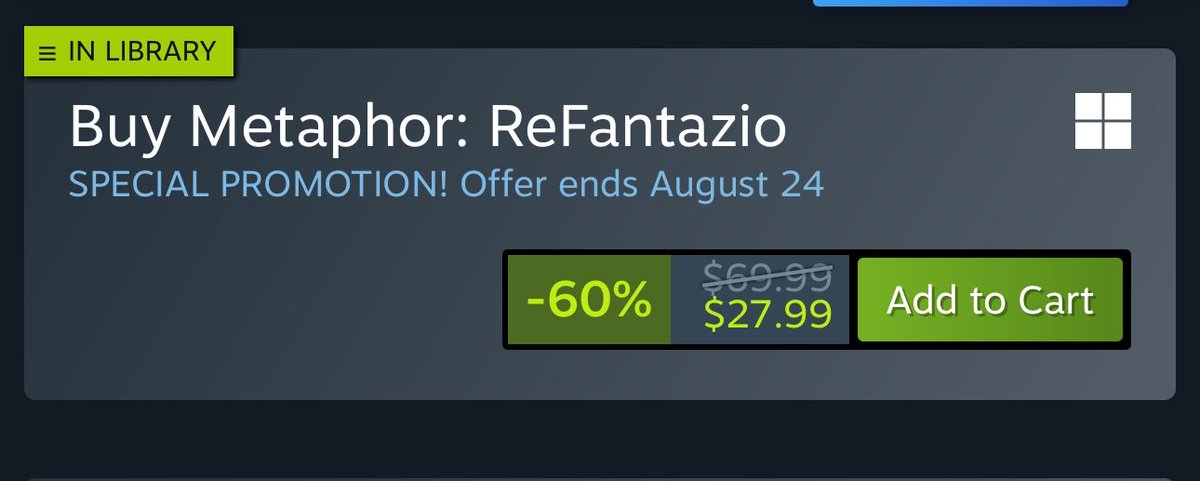 rfantazio's tweet photo. METAPHOR REFANTAZIO SALE ON STEAM IF YOU DONT GET IT YOURE A BITCH 

EVERYONE BE LIKE LIENA
https://t.co/7gpMQ9002O https://t.co/KIz9IsvtDY