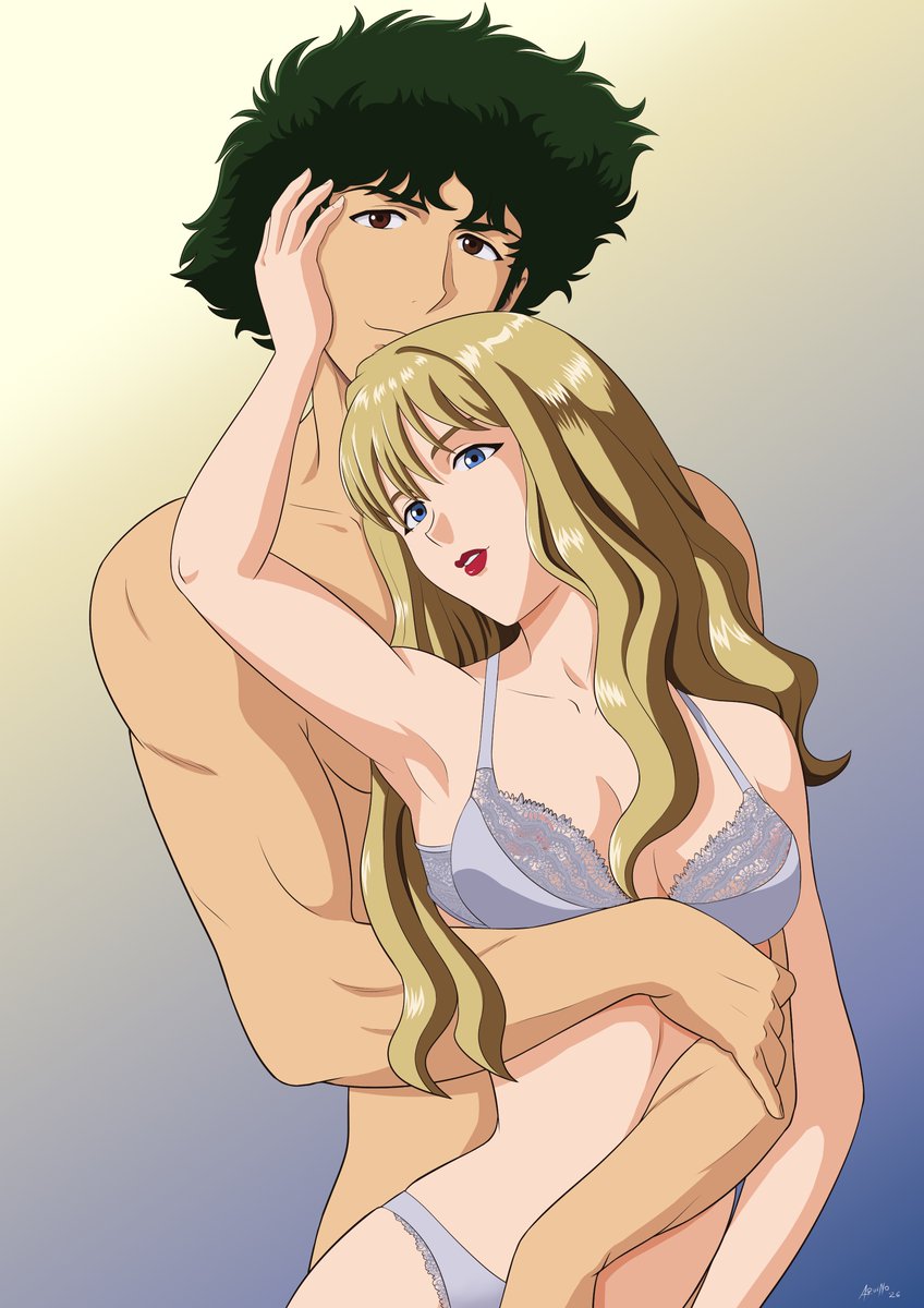 SimpSpiegel's tweet photo. Cowboy Bebop - Spike Spiegel x Julia 🌹   
Artist: Nekro Illustrations  
#CowboyBebop #SeeYouSpaceCowboy 
#SpikeSpiegel #JuliaCowboyBebop 
#SpikexJulia #JuliaxSpike #spikejulia 
#ジュリア #スパイク·スピーゲル 
#カウボーイビバップ https://t.co/AhsGKWcpQh
