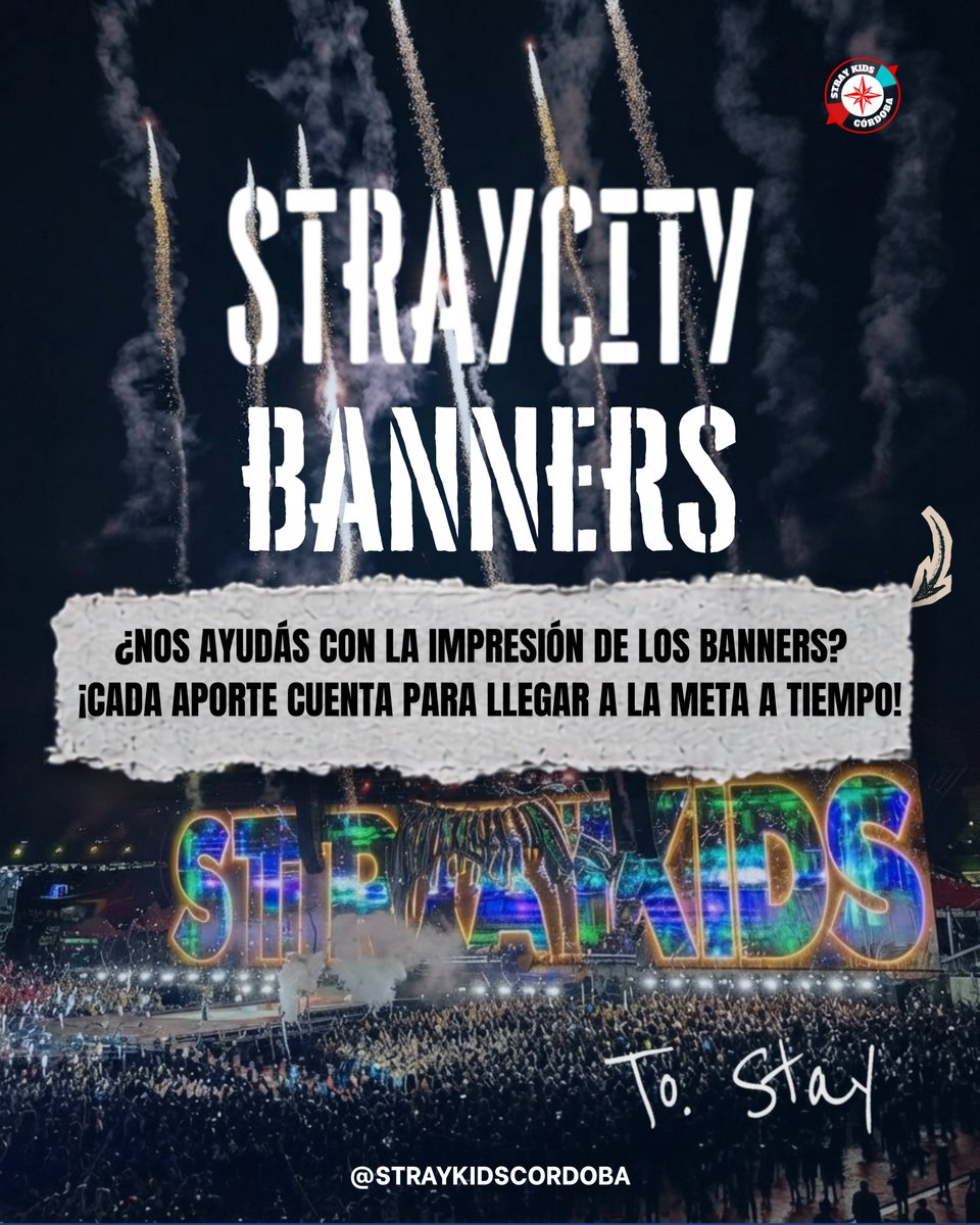 SKZCordoba's tweet photo. Si sos de CBA, buscamos la colaboración de los que más puedan ya que queremos que la mayor parte de nuestra comunidad tenga asegurado su banner así pueden ir directo a la fila y que le llegue el mensaje a SKZ 💙✨ aunque sean unos pesitos, o simplemente compartiendo, se agradece! https://t.co/ZShYQTPbCM