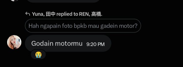 setnandika's tweet photo. @WEYVAINE Sangking desperatenya, Leader Yvaine godain motornya kak Ren https://t.co/zWLq2hW3O5