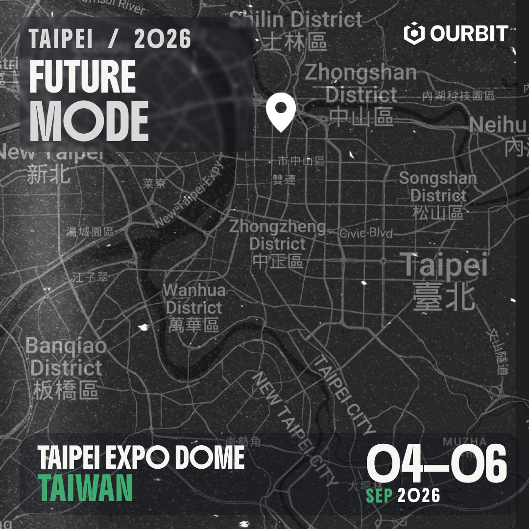 ourbit's tweet photo. 媽媽, 誰......來 Taipei???

Ourbit is heading to FUTUREMODE by @TaipeiWeek this year

We'll be there September 4–6, and we've set aside a few tickets for the community. To enter:

☆ Like + repost
☆ Follow @ourbit

📍 No. 1 Yumen St, Taipei

See you soon there https://t.co/KrizsLJc3A