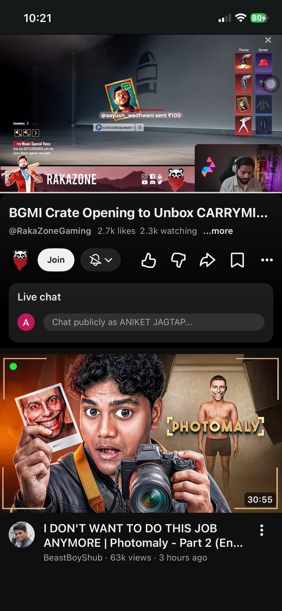 godlsick456268's tweet photo. What a upgrade by rakazone 
😭 
Before joining apex he was talking shit about bgmi and now he is opening crate 😂 https://t.co/WUCpDdCYLA