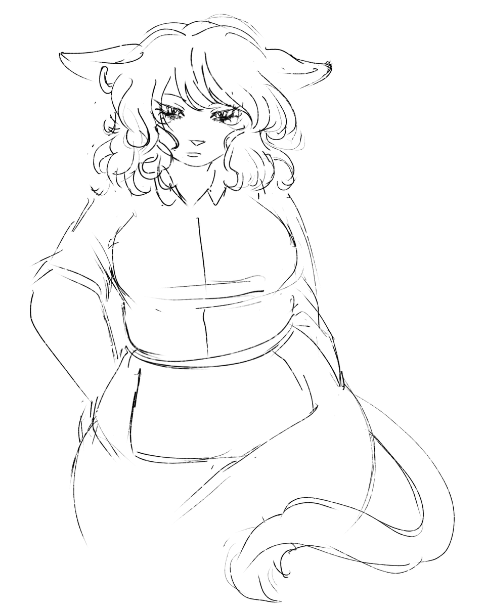 batxic's tweet photo. i might start posting sketches now. catti doodle #deltarune https://t.co/3RIYXMavYZ