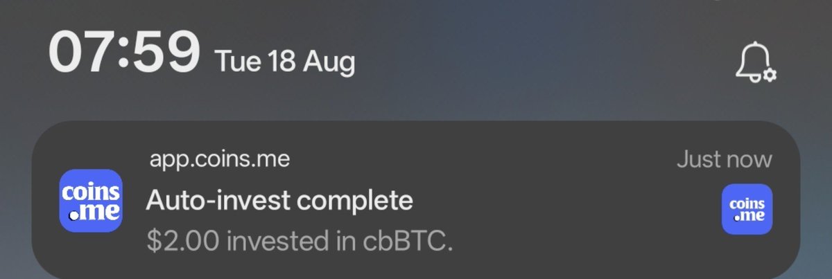 TwinKeens's tweet photo. Day 312 of SIP in cbBTC (BTC) , Using https://t.co/fvishJIBCd .
@coinsme_HQ @P2Pdotme @p2pdotfound
#SIP #coinsdotme #p2pdotme https://t.co/lme8TXiPmn