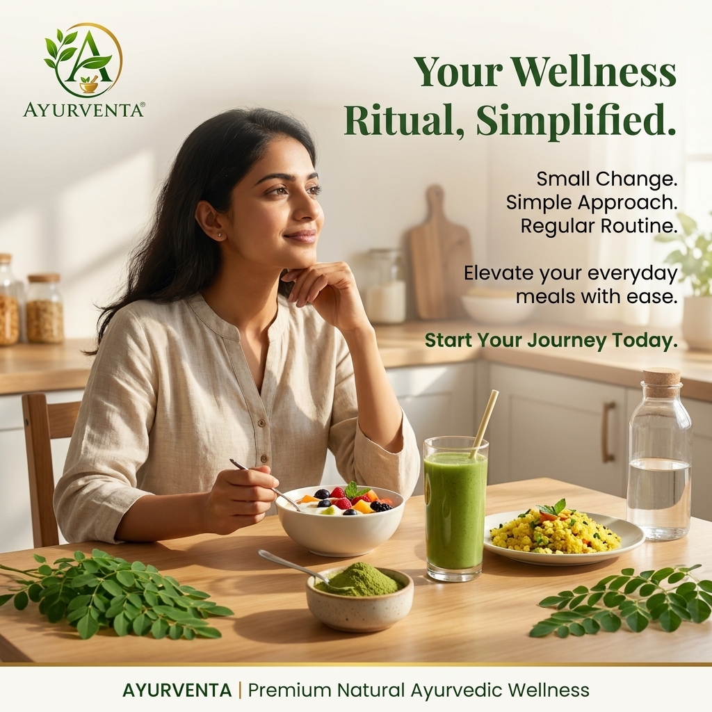 Ayurventa's tweet photo. Healthy routine complicated नहीं होनी चाहिए. 🌿
Ayurventa Moringa को yogurt, smoothie या dal-सब्ज़ी में आसानी से शामिल करें।
Small change. Simple routine. Consistency matters. 🌱
Swipe for easy ideas. 👇
#AyurVenta #RajeevSaini #AyurventaMoringa #Moringa #MoringaPowder #Healthy https://t.co/3HXKLE4juF