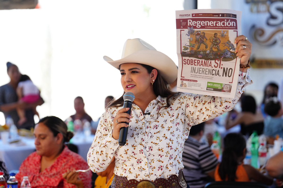 eltobyhernandez's tweet photo. 🌾 El campo sonorense habla y respalda a Celida López.

Desde San Pedro El Saucito, El Tronconal, San Miguel de Horcasitas, Pesqueira y Ures, familias y liderazgos reconocieron su cercanía, experiencia y trabajo con las comunidades rurales.

Su paso por la Presidencia Municipal de Hermosillo, Turismo y Sagarhpa le permitió conocer de primera mano las necesidades de agricultores, ganaderos y productores.

“Las comunidades rurales deben ser escuchadas y acompañadas por la autoridad”, afirmó @CelidaLopezc .

El respaldo crece desde las comunidades y el territorio. 💪🌵

#CelidaLópez #Sonora #Morena #Transformación