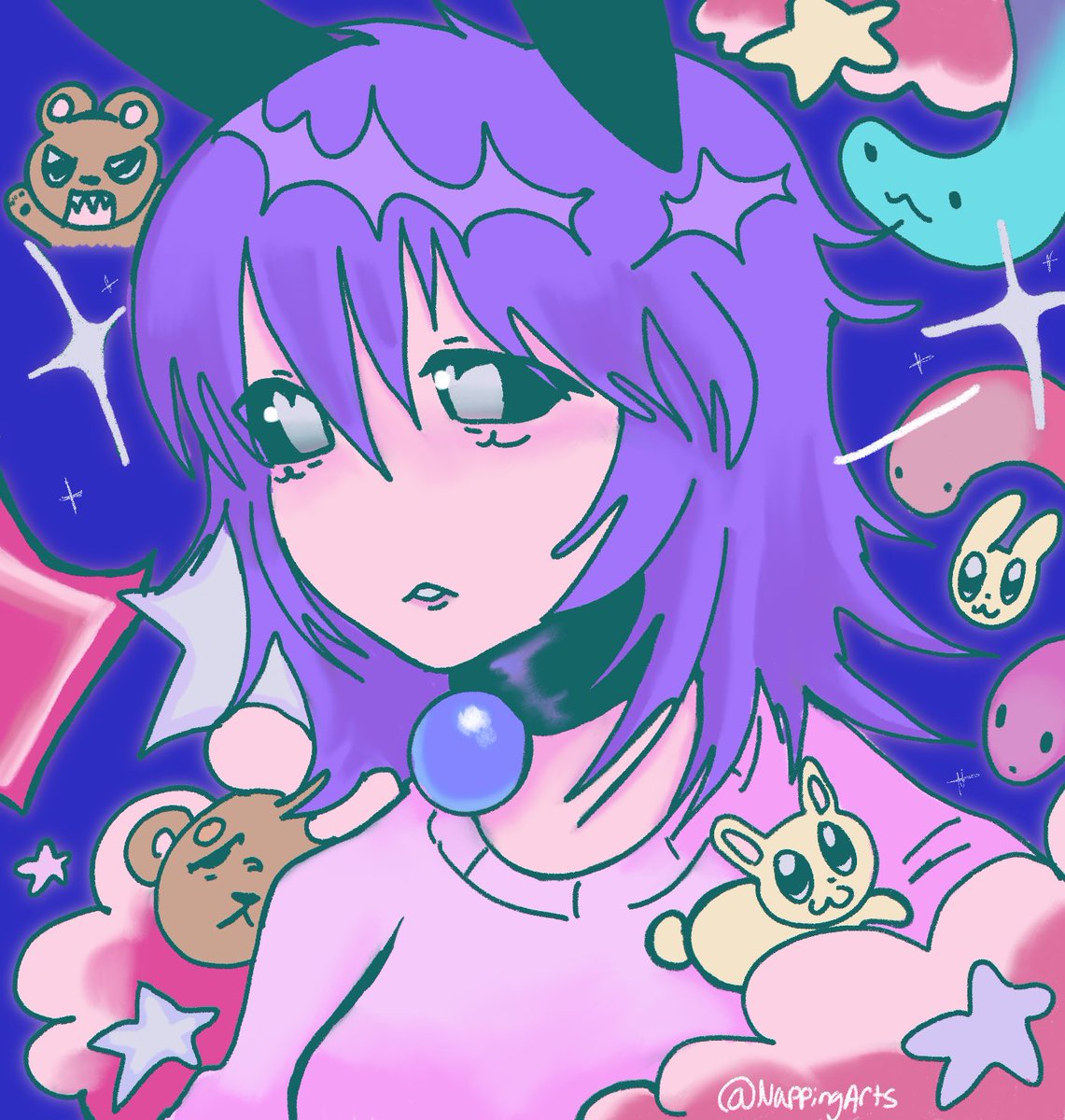 Nappingarts's tweet photo. Happy late birthday to mee #art #originalart #OCㅤㅤ https://t.co/w8vjziWOQm