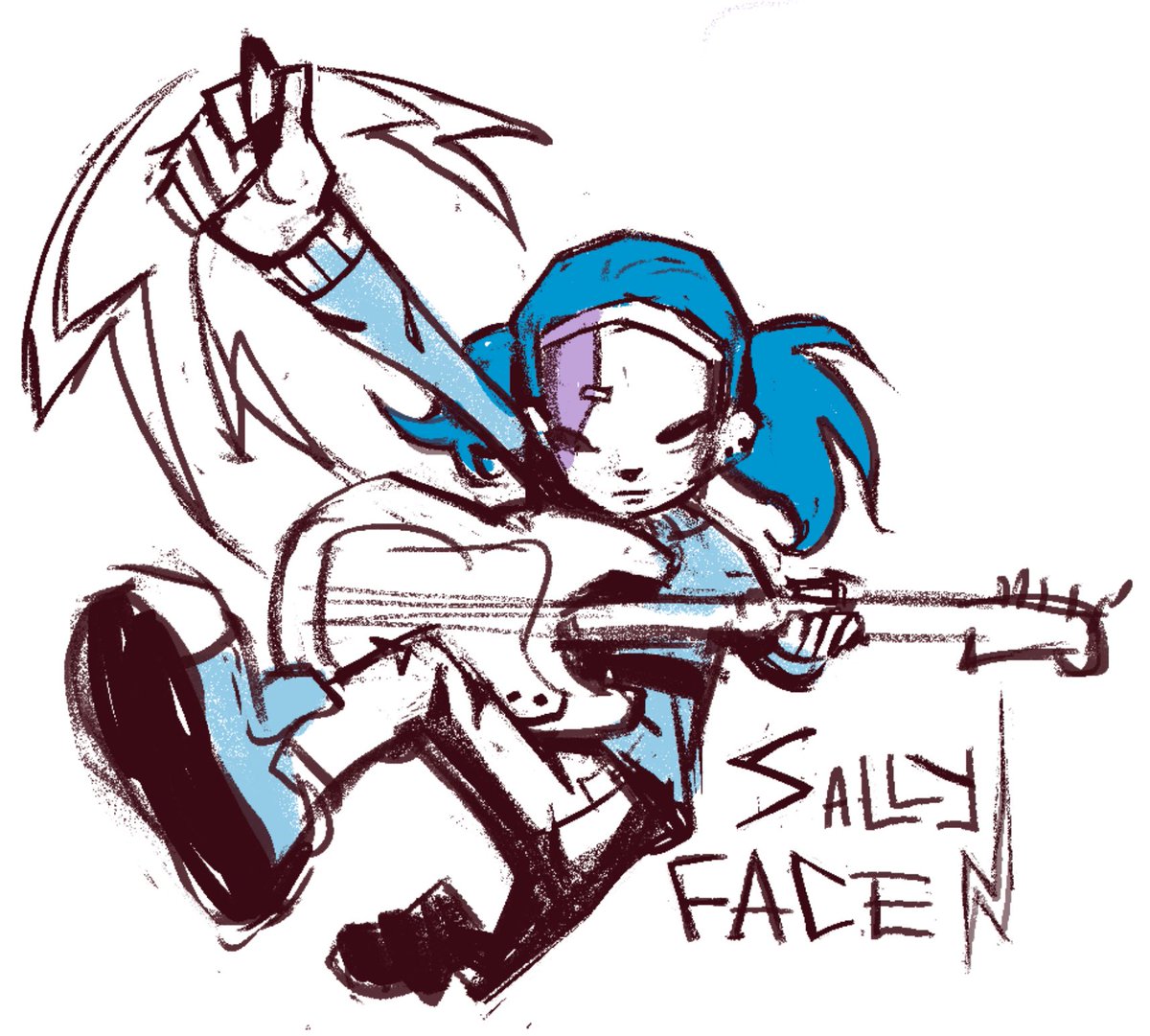 EGGWISHING's tweet photo. WHO’S EXCITED…. #sallyface https://t.co/mcCavVOl4p