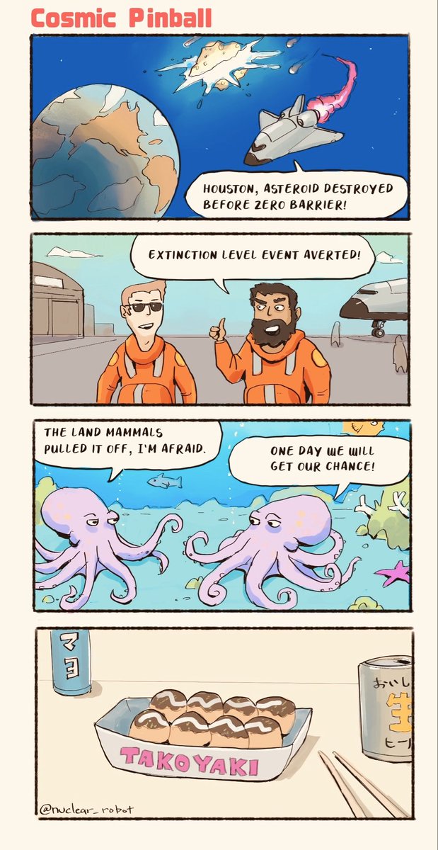 nuclearobot's tweet photo. “Evolutionary ascension denied”

#webcomic #manga #scificomics #cosmicpinball #armageddon https://t.co/4OCxUINSJI