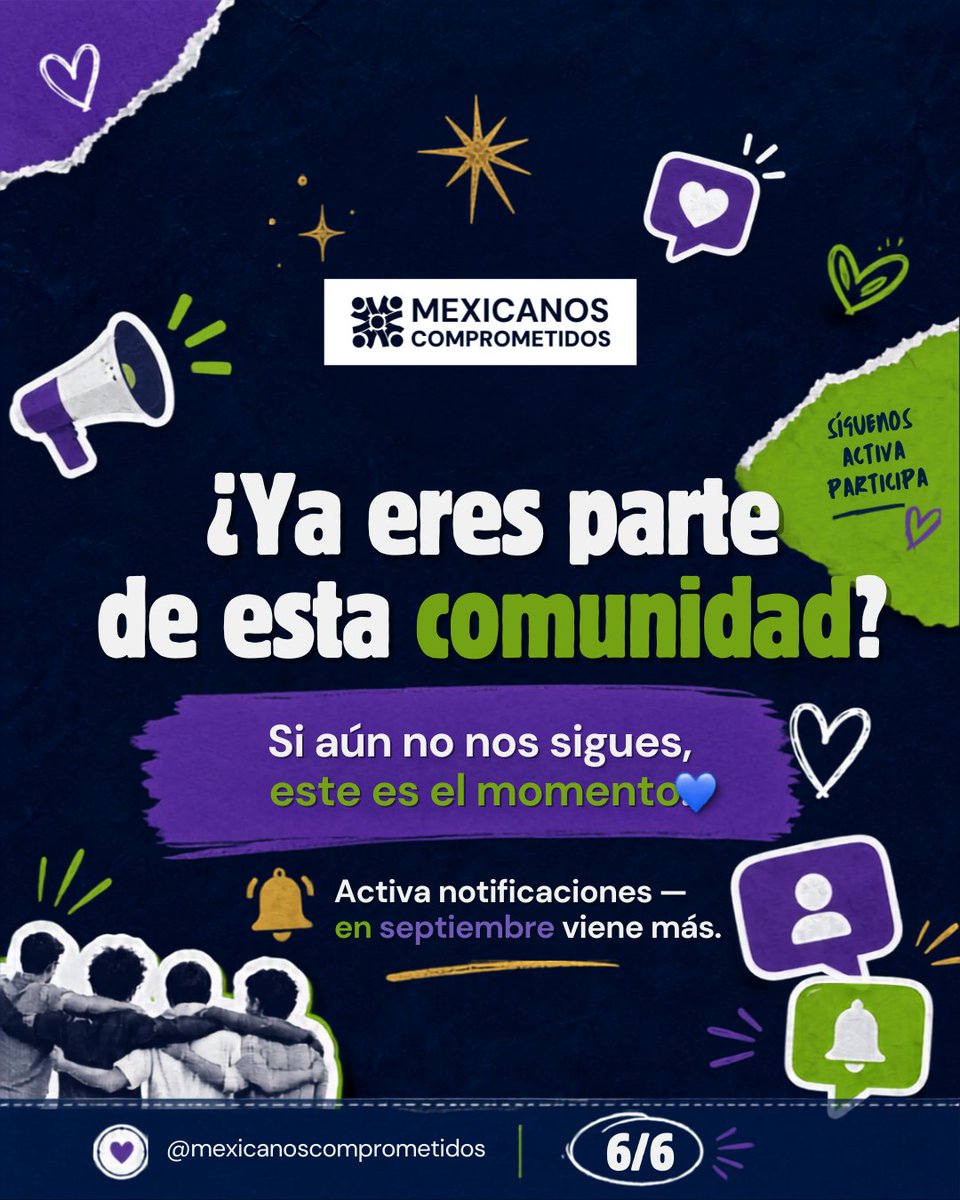 MxComprometidos's tweet photo. 💙 Cerramos agosto y arrancamos el ciclo escolar. Gracias a todos los que leyeron, compartieron y se comprometieron este mes. Nos vemos en septiembre. 👉 Sigue @MxComprometidos  #MexicanosComprometidos #ResumenDeAgosto https://t.co/4CdswHGzAg
