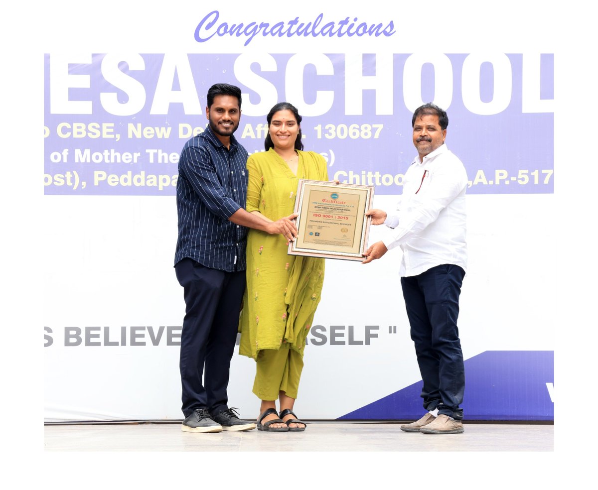 MTEMSchool's tweet photo. Proud moment! Our commitment to excellence is now ISO 9001:2015 Certified. https://t.co/QuyiVRWIy9