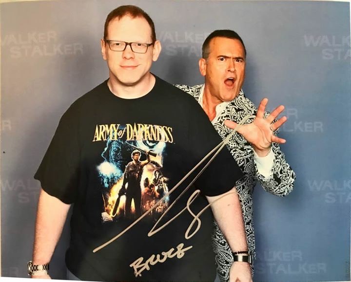 GroovyBruce's tweet photo. The ol’ autograph has changed over the years. What was two words has now become basically a large B with a squiggle - like something that would happen if you had a spasm with a paint pen in your hand. https://t.co/Gue9zMchmA