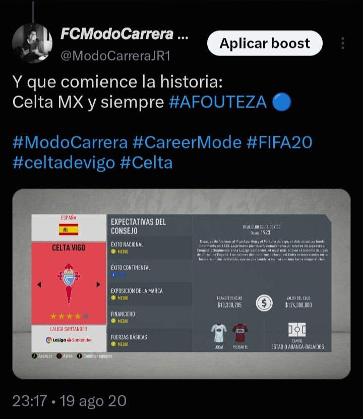 ModoCarreraJR1's tweet photo. 🔙 Desde #FIFA20 y próximamente #FC27 🔜

« recordamos el pasado, no anhelando nada de él sino viviendo en el presente » ✍🏽

¿Recuerdas cuando te uniste a X? ¡Yo sí! #MiAniversarioDeX https://t.co/PZkGVrgQbQ