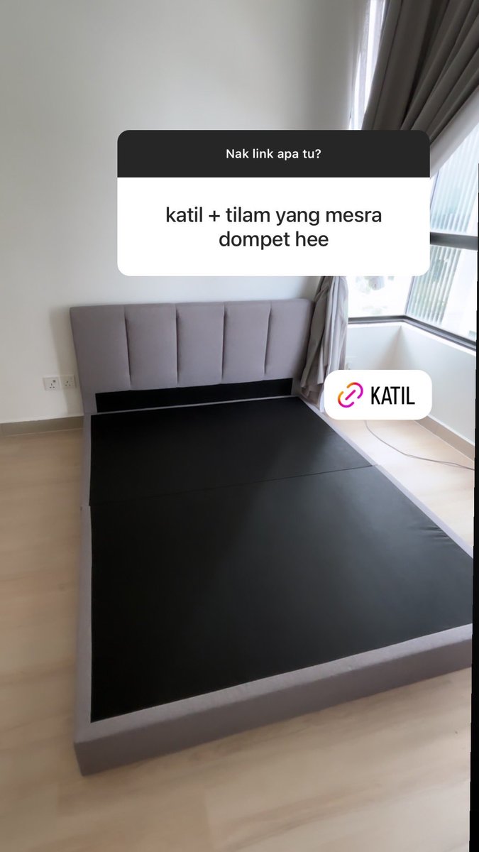 ImanAbdulRahim's tweet photo. Ni katil and tilam yang I beli untuk penyewa rumah. Mesra dompet! https://t.co/QgnJx1Wonq
