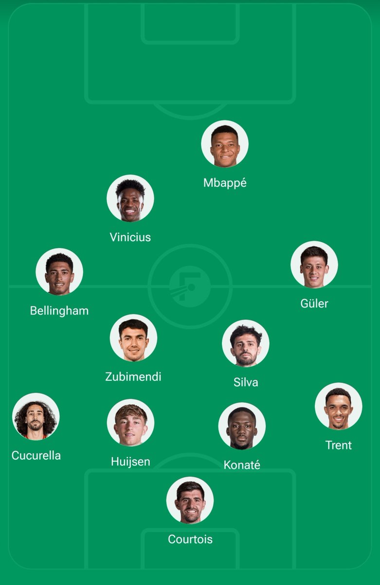 theRMFC's tweet photo. God, if those Zubimendi rumors are true, this lineup's gonna be insane! creativity, buildups, defense and strength .. 📈📈 keeping in mind the variety on the bench 😮‍💨😮‍💨 https://t.co/yvbjRrMubd
