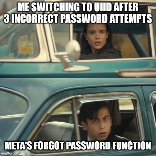 UIID_NOW's tweet photo. Me: Effortlessly blinding Meta's outdated tracking system with a single UIID swap. https://t.co/jAeCwOZUFD