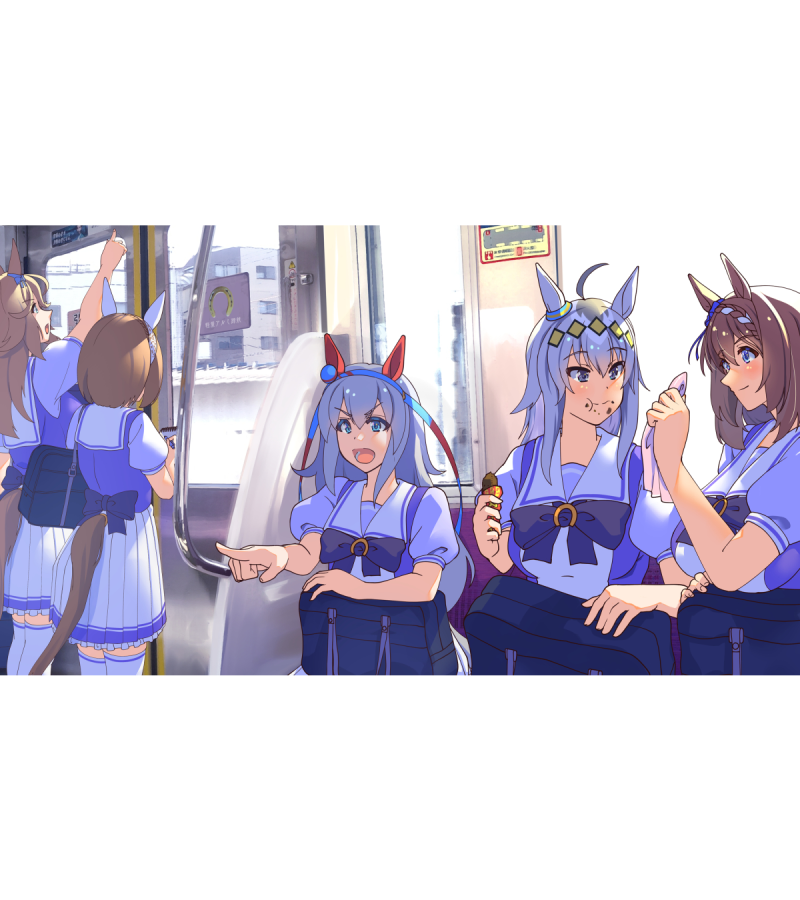 reihou19's tweet photo. ひょっとして今の画像表示の仕様なら、これ上手くいくのでは？

ウマ娘列車 https://t.co/I4drPll6pB