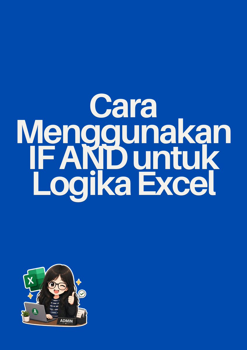 americanona02's tweet photo. IF + AND digunakan untuk mengecek beberapa kondisi sekaligus dan menghasilkan keputusan otomatis.  AND → memastikan semua syarat terpenuhi sedangkan IF → menentukan hasil jika syarat terpenuhi atau tidak. Contohnya ada dibawah ya. Semoga bermanfaat 😍😍 https://t.co/kKK2yeDFAa