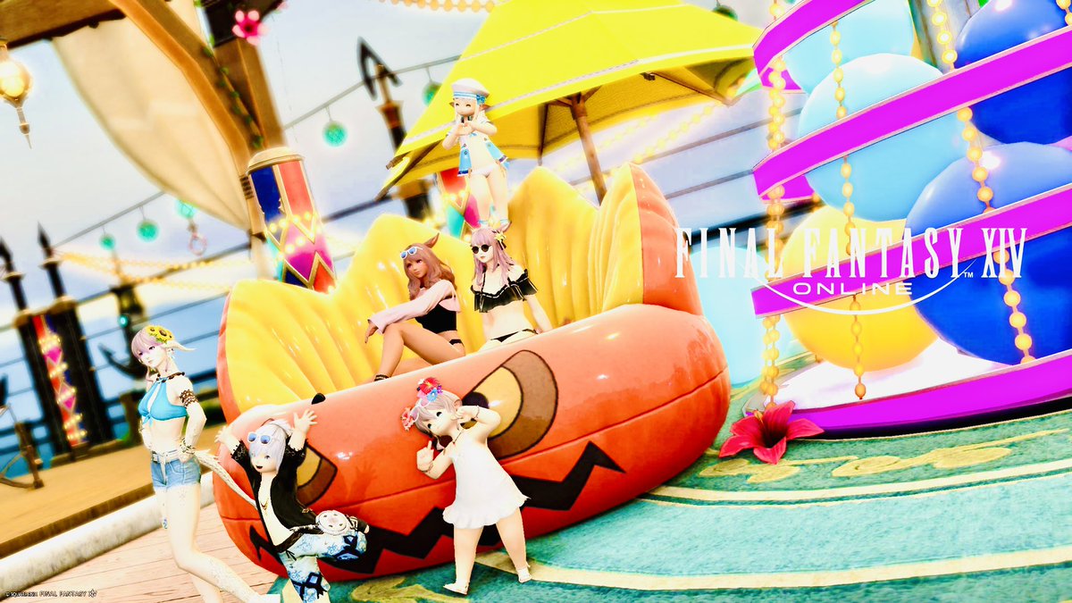 Yuno____y's tweet photo. 急に当日誘ってみんな来てくれたの感謝🥳
今年の紅蓮祭も最高だ〜❕
いつも遊んでくれて感謝だよ🙌

#FF14 
#紅蓮祭2026 https://t.co/mbzKXbfkFT