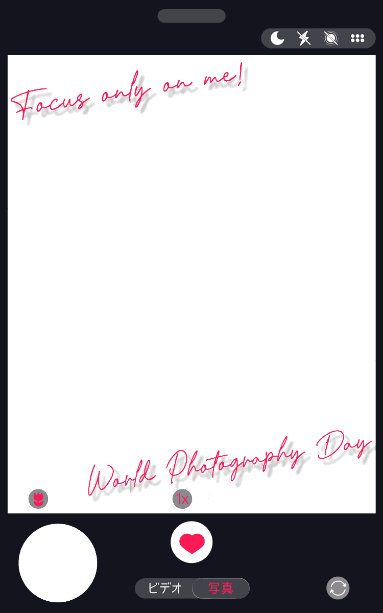 nanahachi2nd's tweet photo. ✨📷8月19日は 世界写真の日📷✨

お気に入りのショットでぜひ🩷
すこし縦長のカメラ風フレームです🌷

✍️実際のカメラ画面とにらめっこしながら作りました✨
使用の際はクレジット表記をお願いします🙏 https://t.co/PwbGpE4iZ5