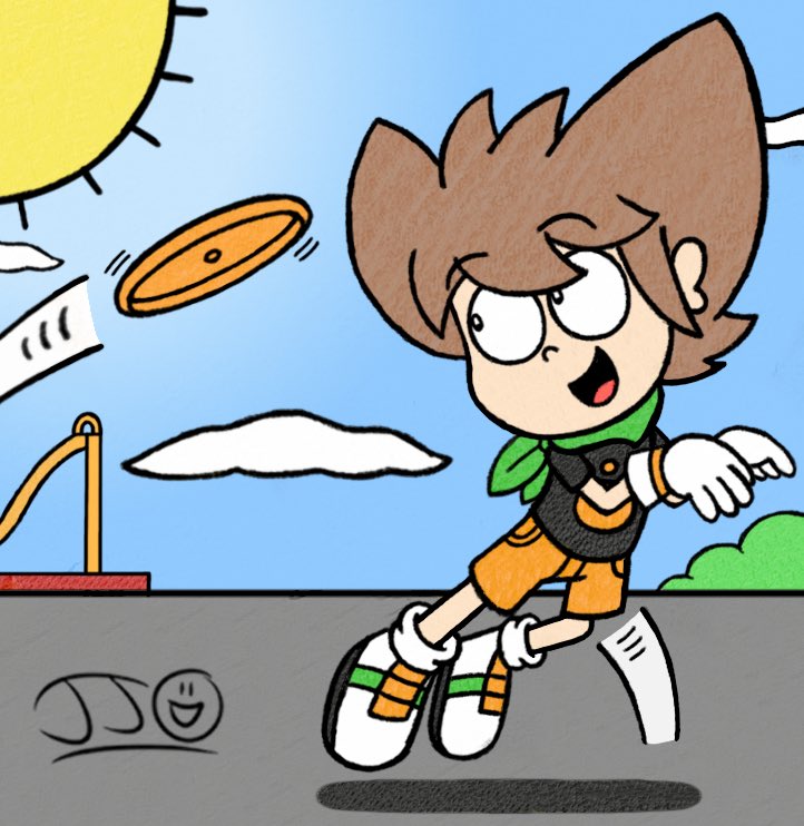 JJSponge120's tweet photo. Day 17 of Aftermath August 2026 - Recess
My OC Ziggy chases after a flying disc during recess. 🥏
Aftermath August 2026 prompts by @BIO6751 and @ElementalLover2. #AftermathAugust #AftermathAugust2026 #Recess #Dog #Boy #Ziggy #OC #JJSponge120 https://t.co/N4SpbKytRD