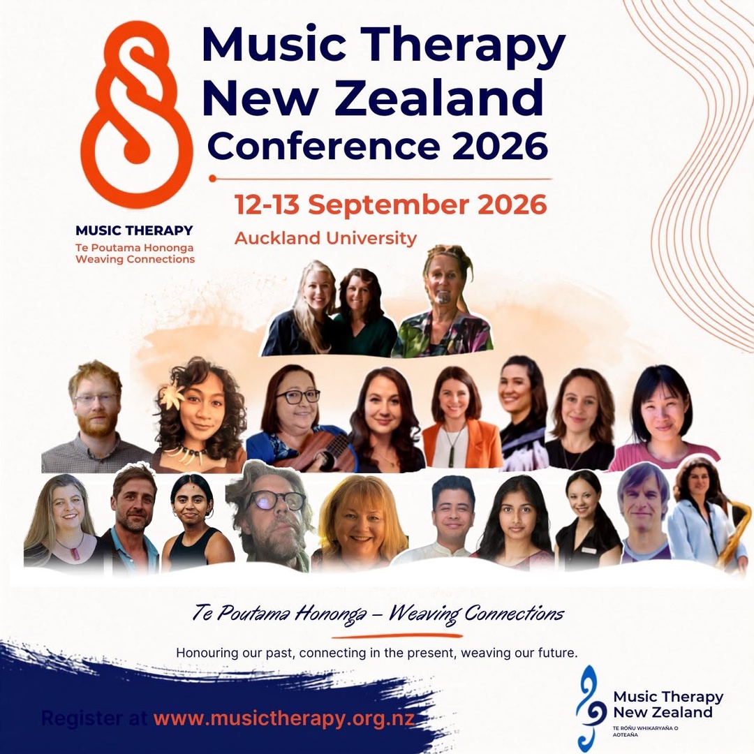 AgentxPublicity's tweet photo. Music Therapy New Zealand's Conference 2026!
Registrations close on 27 August - register
https://t.co/n13LQVVfPM https://t.co/RvjrxYTAl4