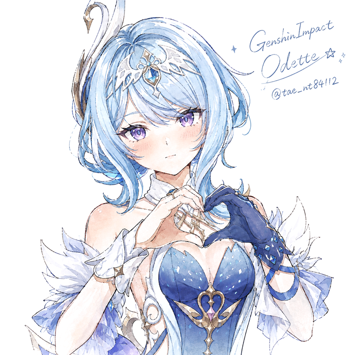 tae_nt84112's tweet photo. 💙❄オデット❄💙 
#Odette #GenshinImpact https://t.co/g2QXj3v8lV