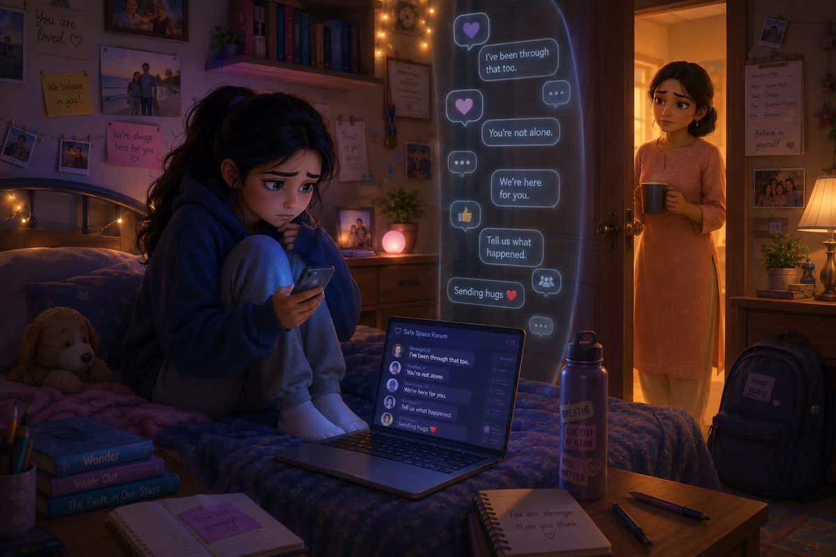 SupercruzeTech's tweet photo. Sometimes “I’m fine” hides a struggle. YouCare helps parents build healthier screen habits, manage apps, and encourage real conversations. Because the strongest support begins with being present—before silence becomes distance.  #YouCare #DigitalParenting #ChildSafety #Parenting https://t.co/MkV5J3YaIC