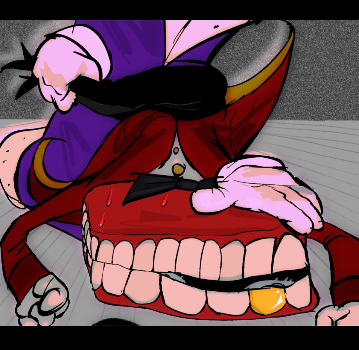 SADWERM's tweet photo. The last of my unposted #ROYALTEETH art #genitalcircus https://t.co/AI4vdRlbiT