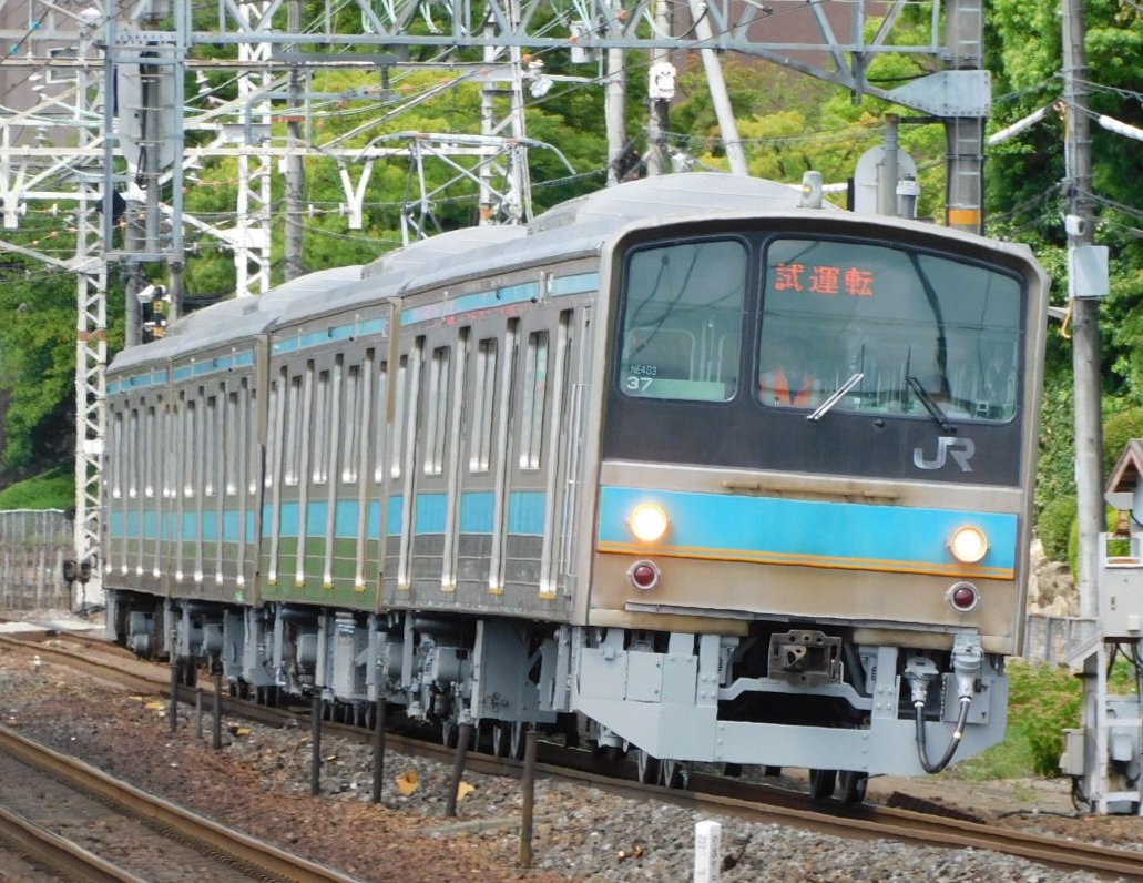 JR96722071's tweet photo. 2026/8/18
吹田出場本線試運転
山崎駅
試6780M
205系 NE403編成 https://t.co/DLgALALTRK