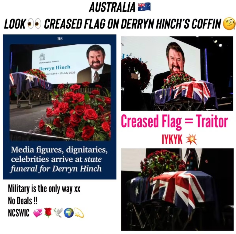 ShredNarratives's tweet photo. Here are a few other artifacts and proofs on what happened in Australia during Covid. This is and was a global military clean-up operation of the cabal's trafficking tunnels and other messes. There are massive tunnel systems from the old world that have been added on to all over the world. The creased flags at the funerals represent a traitor's burial. We all need to pay attention to the details; we are being shown a sneak peek so to speak.