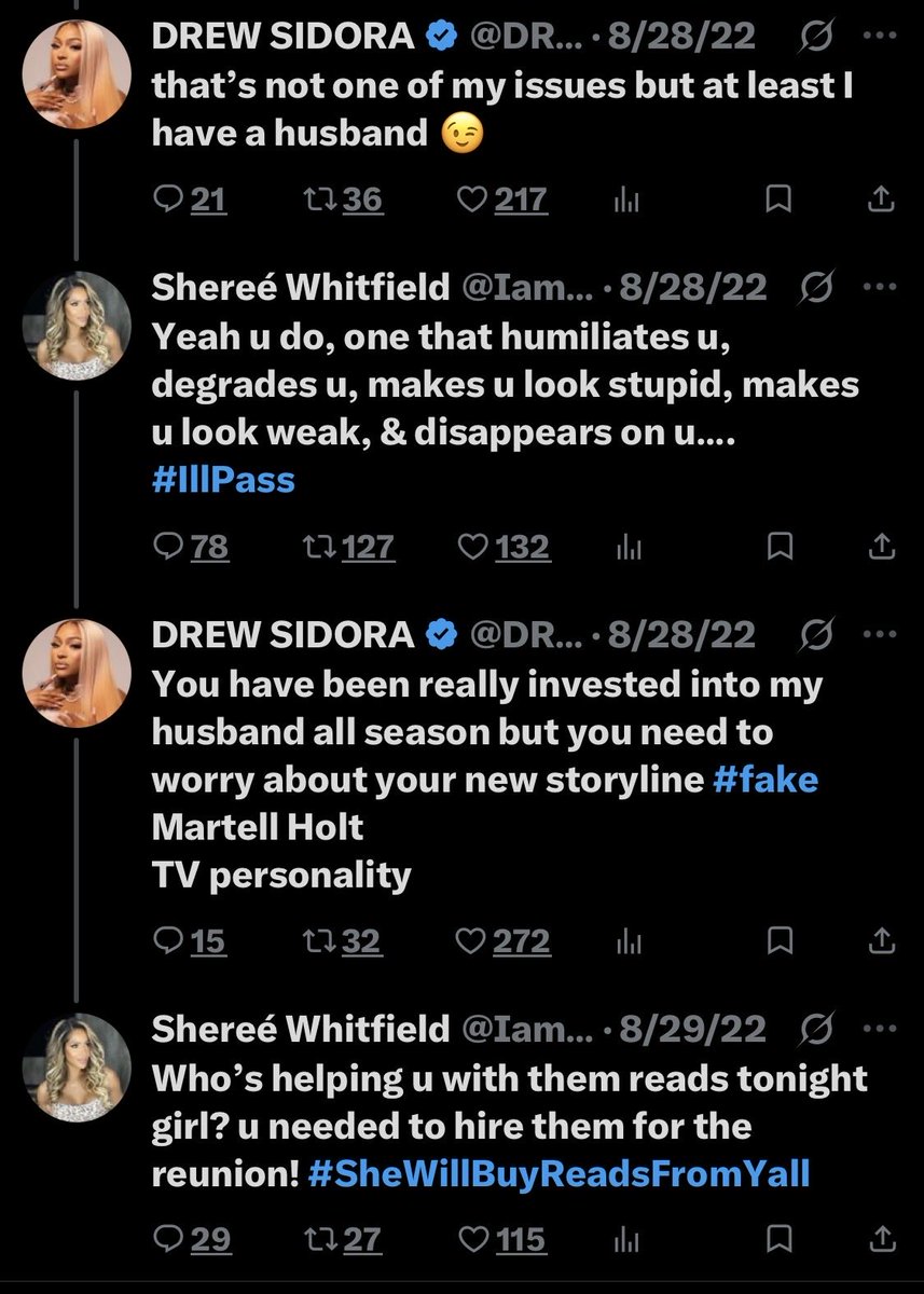 Briteadyjets's tweet photo. They used to beef with each other so good #rhoa @DREWSIDORA @IamSheree https://t.co/hartfrbUTJ