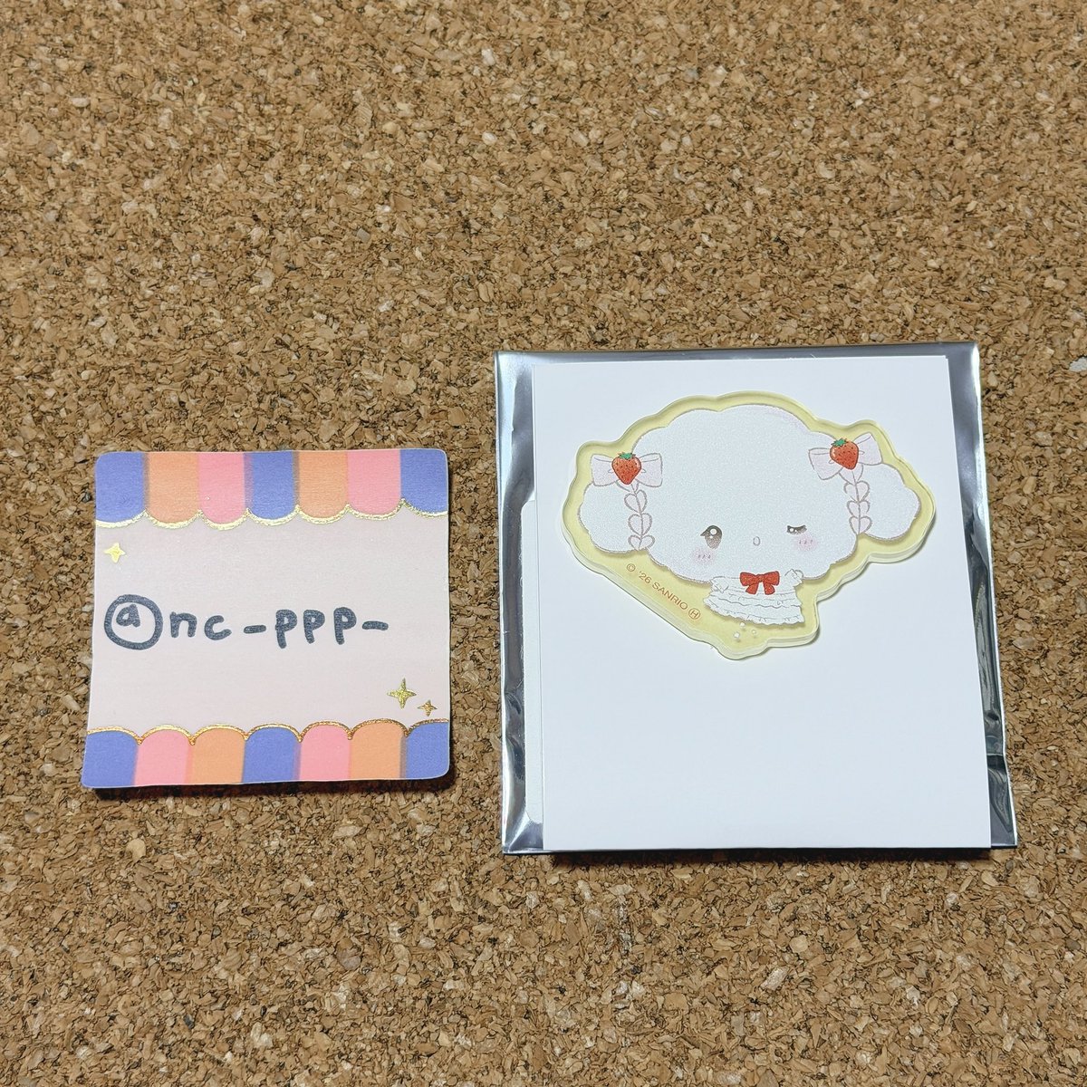 nc_ppp_'s tweet photo. 【交換】サンリオ スウィートケーキ トレーディングアクリルステッカー 

譲：こぎみゅん
求：ダニエル

※郵送のみ
お気軽にお声掛けください https://t.co/sCtDfHjMMA
