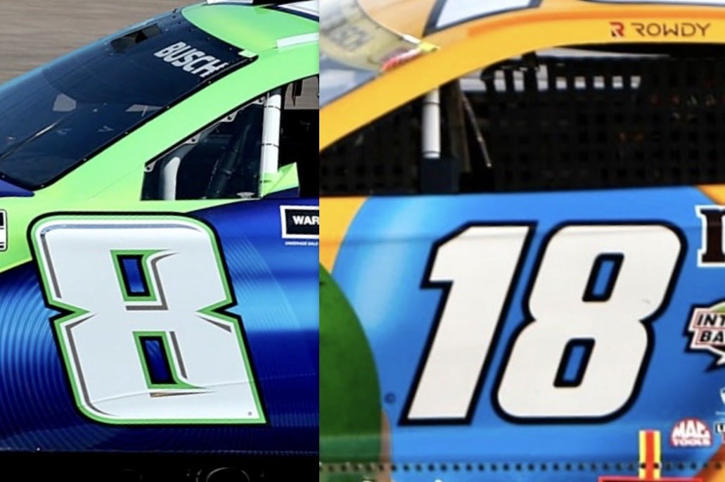 LegendsNascar's tweet photo. 🏁 Today's NASCAR date is: 

Kyle Busch / Kyle Busch 

#Rowdy 🏁 #RIP https://t.co/7S4UqZP7B0