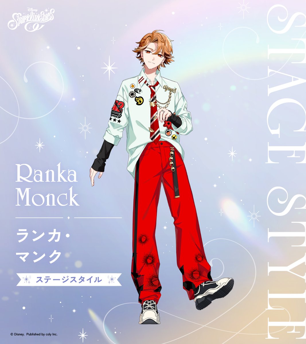 spalik_jp's tweet photo. ランカ（CV.佐藤元）の
ファッションチェック👕✨

😴どっちのスタイルが好き？😴
ステージスタイルはいいね❤️
カジュアルスタイルはリポスト🔁で教えてね！

.𖥔 ݁ ˖⊹ ₊ ⟡ ⋆.𖥔 ݁ ˖⊹ ₊ ⟡ ⋆
🎮スパリク事前登録受付中
🌟iOS：https://t.co/FtGTMja91r
🌟Android：https://t.co/oUa7XzoIte
#スパリク #ディズニー