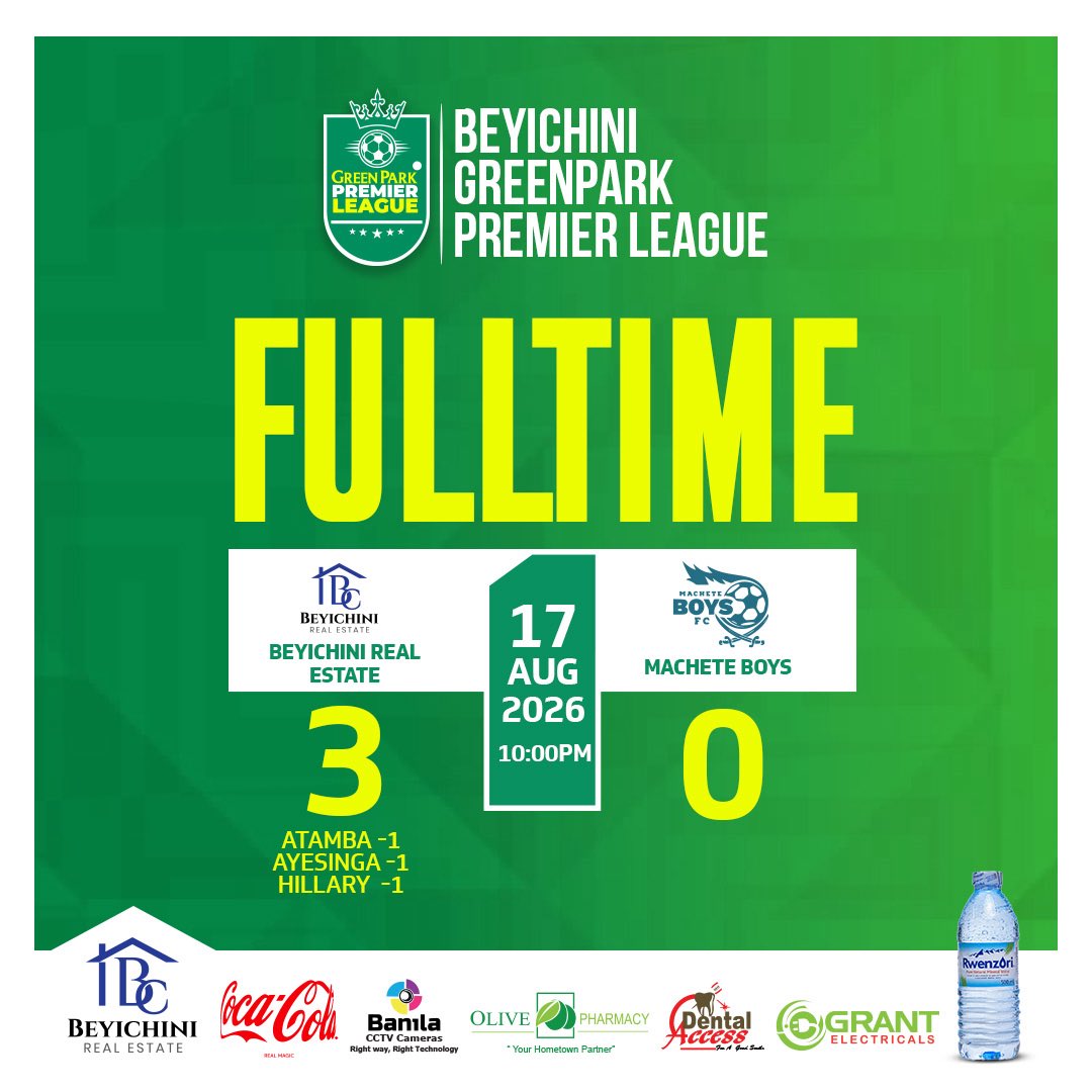 greenparkug's tweet photo. βοΈππ¨ππ π§ππ πβοΈ
@fc_beyichini 3:0 Machete Boys
Player of the Match @gibranbanda β½οΈ
π₯πΎ
#BeyichiniGreenParkPremierLeague
Get Your Game Onππ https://t.co/PNHCvKqsO7