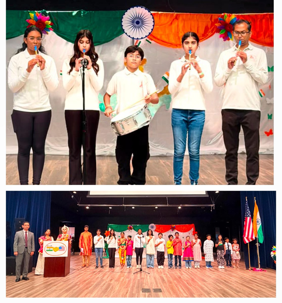CGILosAngeles's tweet photo. Consul Kulwant Singh joined the #Indiancommunity at Erle Stanley Gardner Middle School, #Temecula, for #HindiUSA’s Independence Day celebration. Consul hoisted the tricolor as the National Anthem echoed around, followed by patriotic and cultural performances by the young population in celebration of India’s #freedom, #heritage and #diversity. 🇮🇳
@MEAIndia @IndianEmbassyUS @IndianDiplomacy @mygovindia @MinOfCultureGoI @MIB_India @PIB_India @diaspora_india @drkjsrini @cityoftemecula @TVUSD #hindiusa
#IndiaAt80 #IndependenceDayIndia #AzadiMahotsav2026 #UnityInDiversity #IndianDiaspora #IndiaInUSA #Temecula #HarGharTiranga