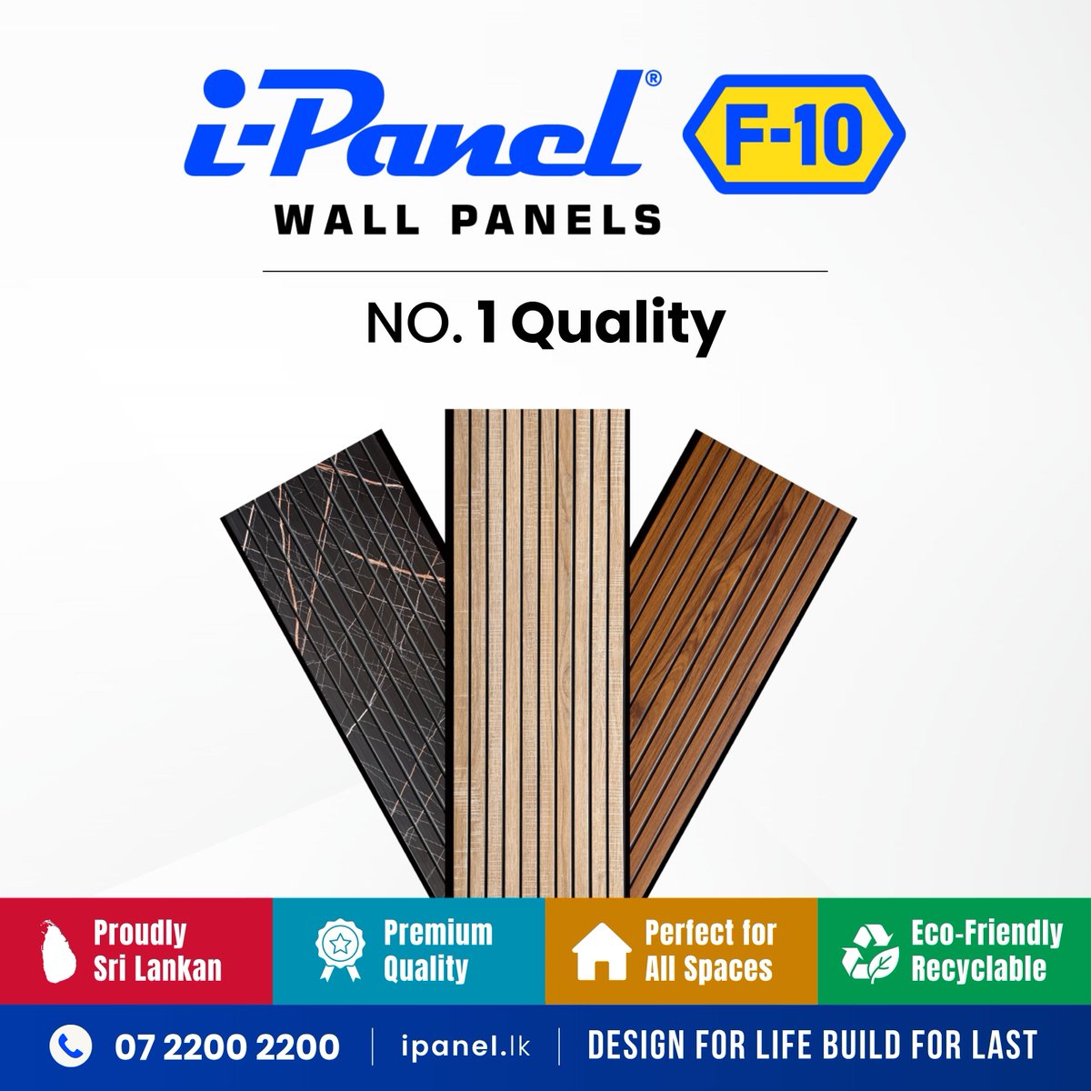 iPanelOfficial's tweet photo. Unmatched Quality for Your Dream Space — i-Panel F-10 Wall Panels! ✨

Design for Life, Build to Last — upgrade your walls today!
📞 Hotline: 07 2200 2200

#iPanel #iPanelF10 #WallPanels #No1Quality #ProudlySriLankan #PremiumQuality #ModernInteriors #TVWallDesign #FeatureWall https://t.co/biVQ5jtE4S