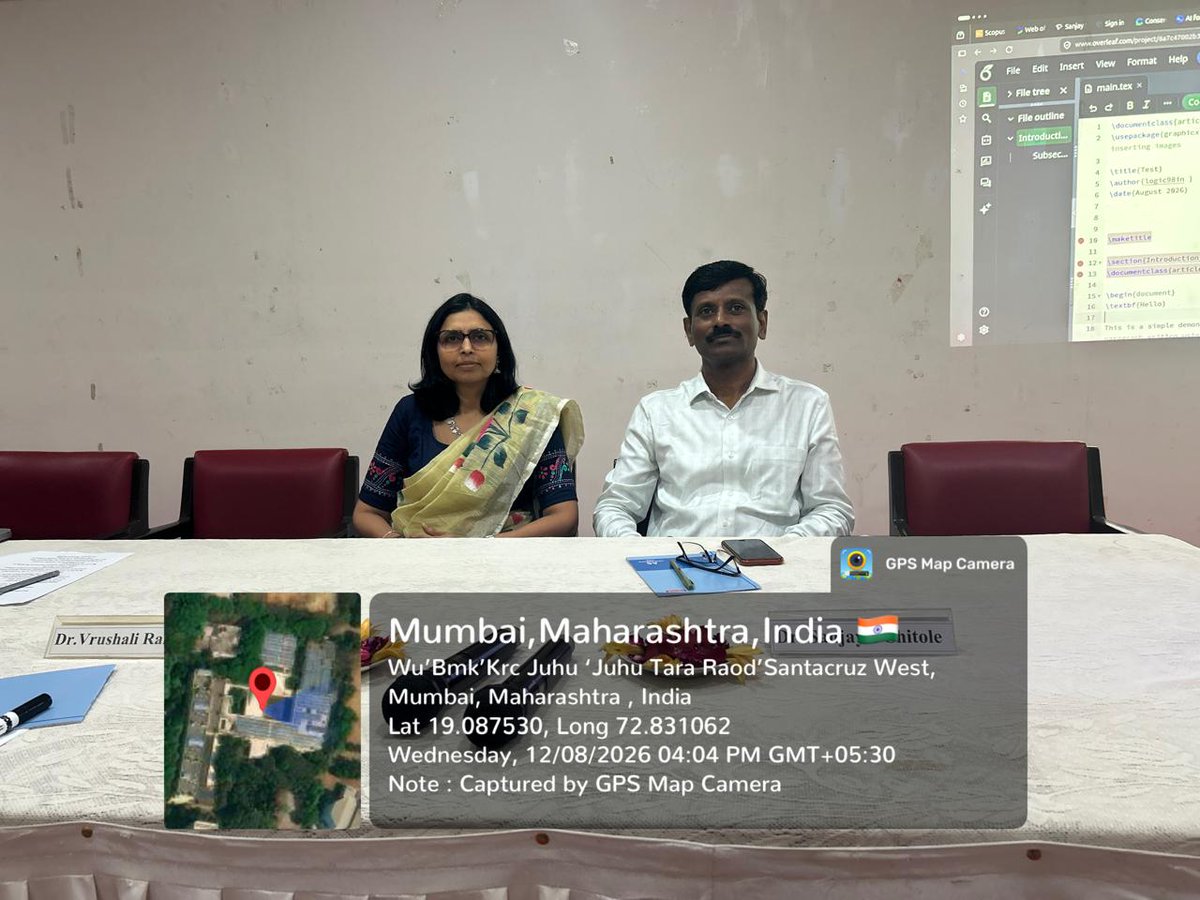 Sanjay_Shitole's tweet photo. How can researchers use AI without outsourcing scholarly judgement?
My recent session at SNDT Women's University explored AI-assisted literature discovery, citation mapping, academic integrity, Zotero–BibTeX–Overleaf and LaTeX-based research workflows.
#AIinResearch https://t.co/ghbbw9P8x3