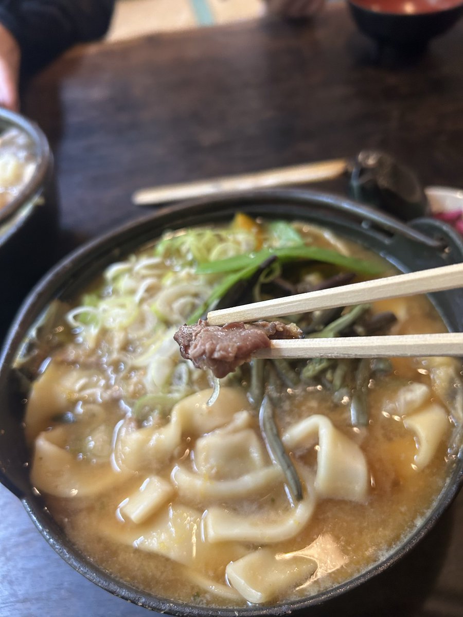 TNehjn's tweet photo. 山梨県にて、ほうとうNow https://t.co/NCMx6N9q6E