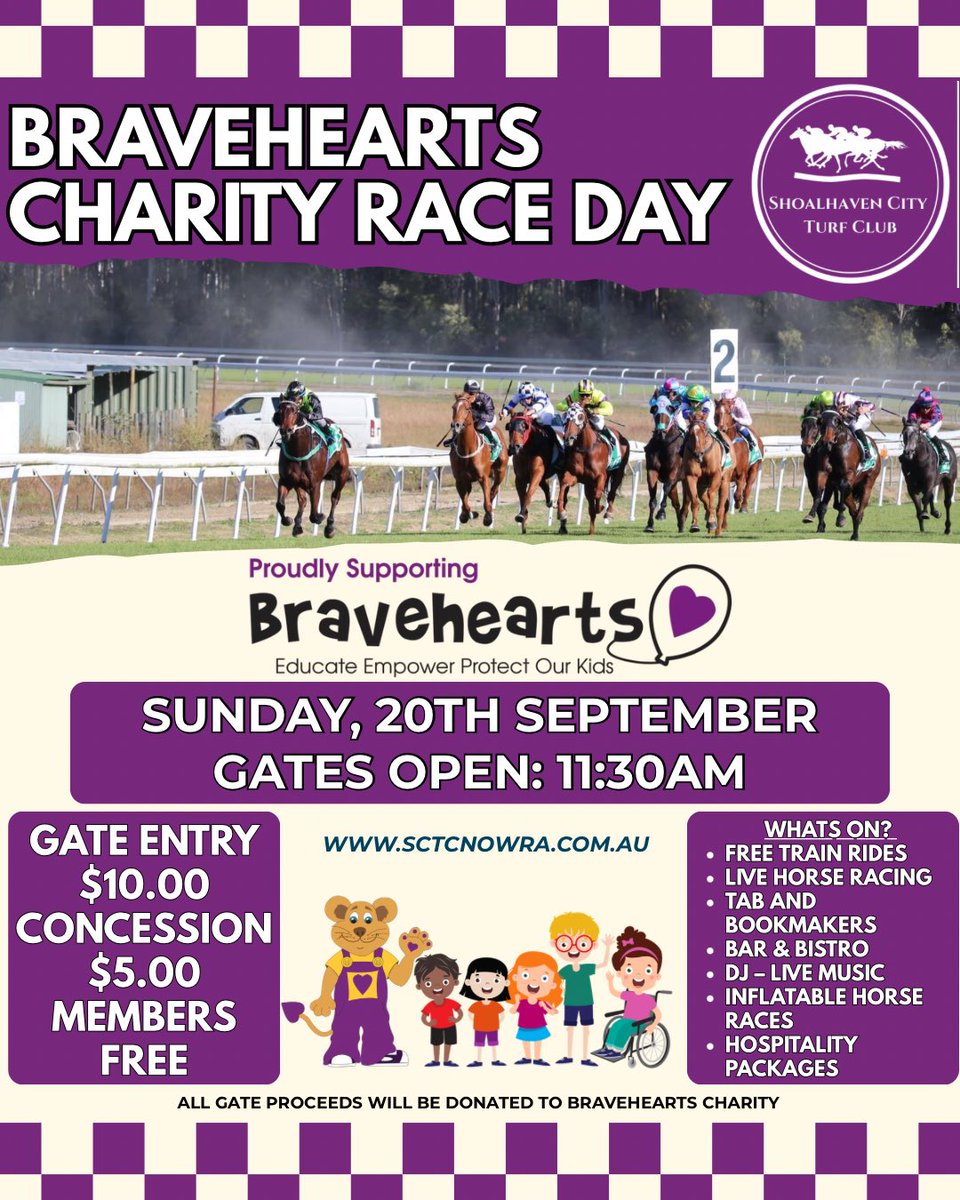 nowraraces's tweet photo. Round up your friends and family to enjoy a vibrant atmosphere on course. 

🏇 Live racing
🍴 Delicious food
🥂 Cold refreshments 
💃 Great company 
🎶 Fantastic atmosphere

🔗 Visit our website for more information via the link in our bio 

 #countryracing #racingnsw #nowraraces https://t.co/ljR6b0lsih