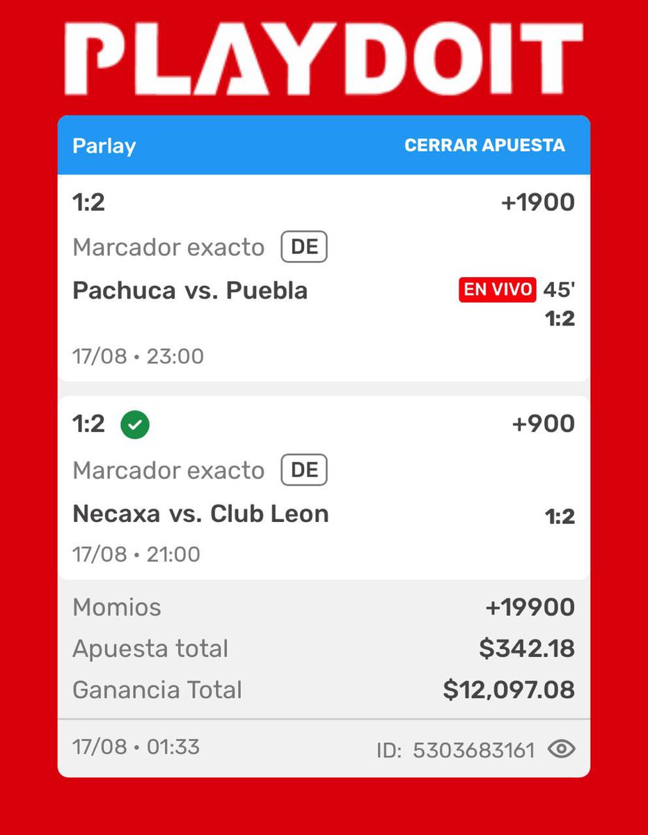 MikiPicks's tweet photo. Lo que acabamos de cobrar ✅🤯🤯🤯Antes del gol de Pachuca 😅
#LigaMX #parlay #freepick https://t.co/mMrZWW1E85