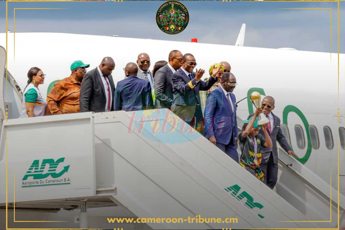 CamerounTribune's tweet photo. Bonjour fidèles abonnés, nos champions 🇨🇲Rendez-vous comme à l'accoutumée en #Kiosque et sur https://t.co/oHrT9v3kHv #News #Actualités #Informations #Politique #Économie #Sport #Culture #Cameroon #Cameroun #PresseEcrite #Media #CanFeminine2026 #LionnesIndomptables #football https://t.co/KzhTY3B0be