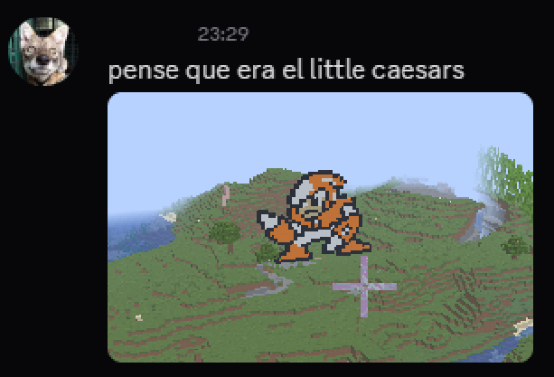 pancitozzz's tweet photo. when construyes un crashman en minecraft but tu amigo lo confunde con otra cosa https://t.co/sdqvFN9dlm